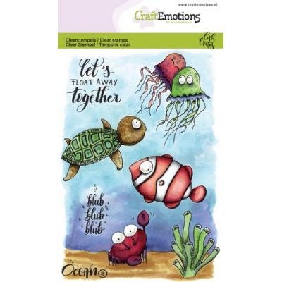 CraftEmotions Clear Stamps - Ocean 3
